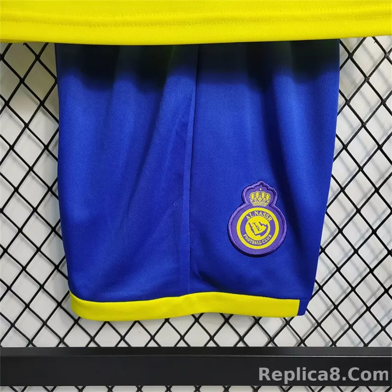 22-23 Al-Nassr Victory Home Kids Kit Jersey+Shorts - detail