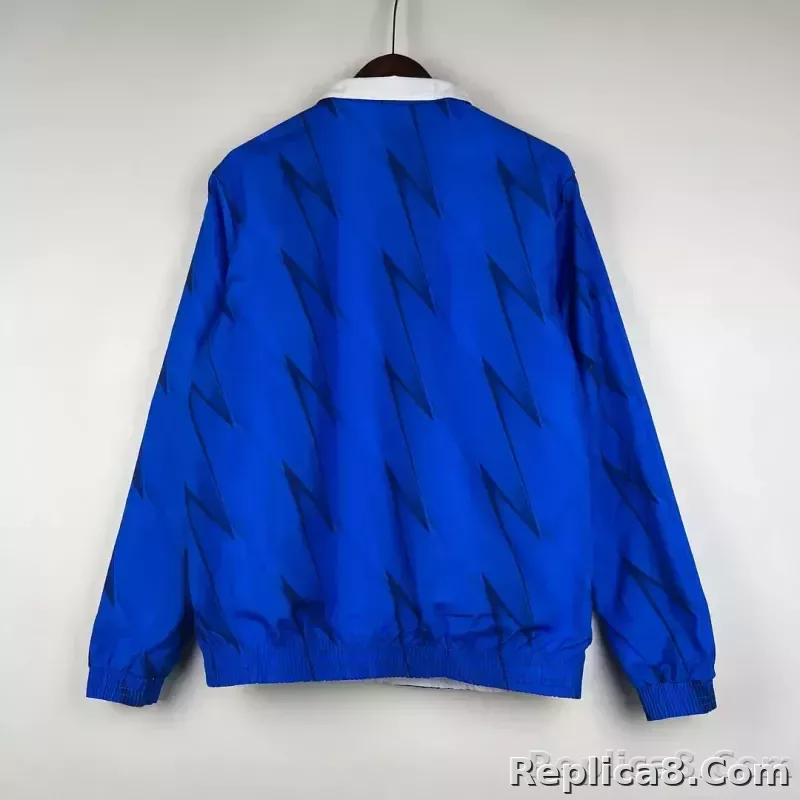 2023/2024 Al-Nassr Reversible Windbreaker（White-Blue）Soccer Jersey 1:1 Thai Quality - detail