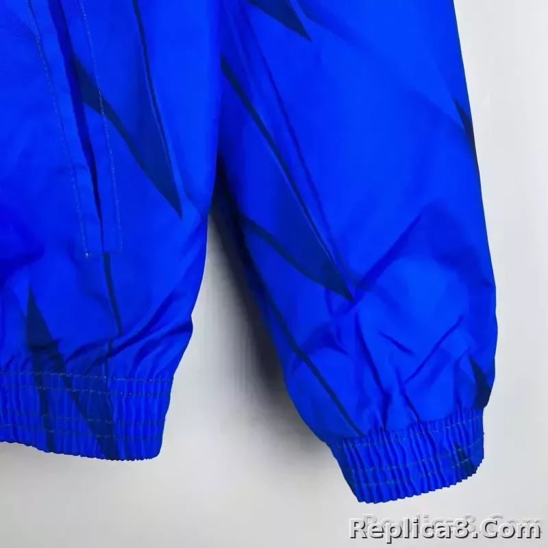 2023/2024 Al-Nassr Reversible Windbreaker（White-Blue）Soccer Jersey 1:1 Thai Quality - detail