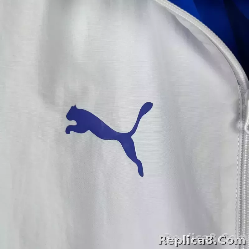 2023/2024 Al-Nassr Reversible Windbreaker（White-Blue）Soccer Jersey 1:1 Thai Quality - detail