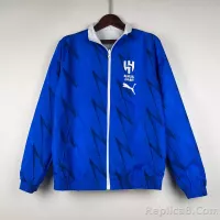 2023/2024 Al-Nassr Reversible Windbreaker（White-Blue）Soccer Jersey 1:1 Thai Quality - view 11