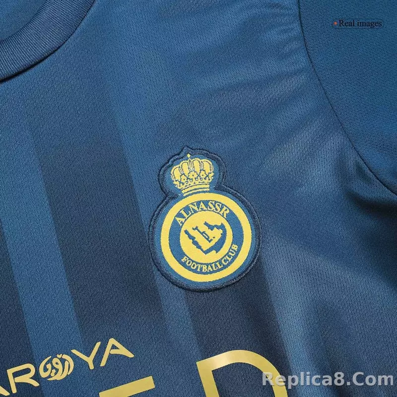 23-24 Al-Nassr Victory Away Kids Kit (Jersey+Shorts) - detail