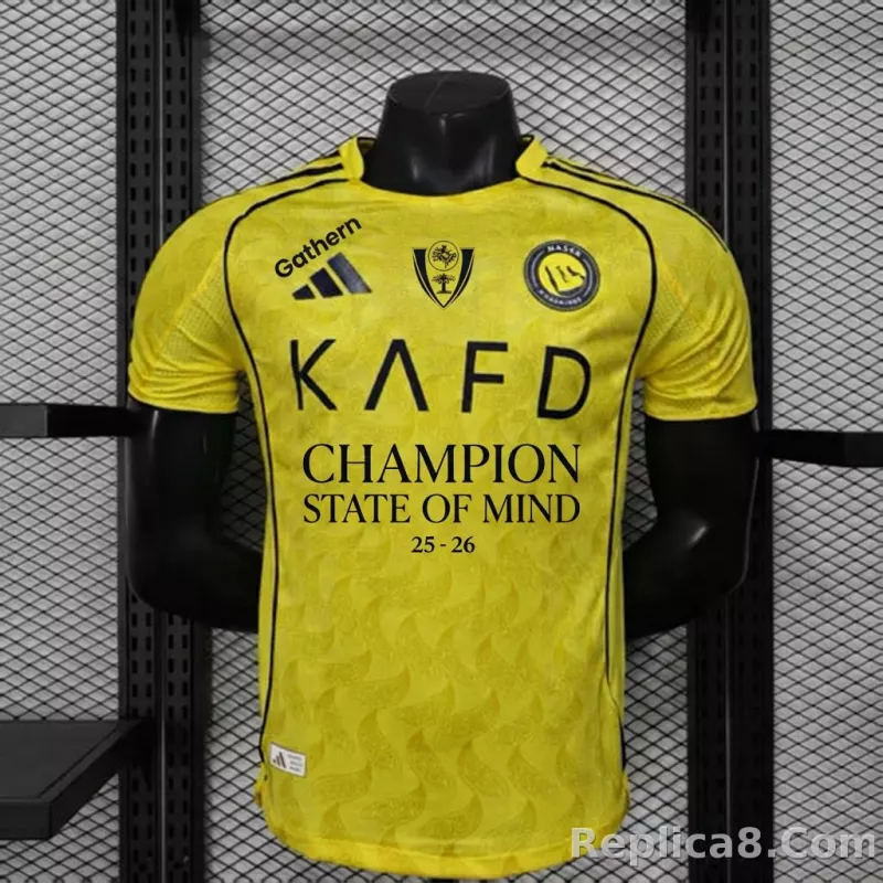 25-26 Al-Nassr Victory Home Soccer Jersey Player Version Champions