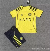 25-26 Al-Nassr Victory Home Soccer Kids Kit Jersey+Shorts - view 1
