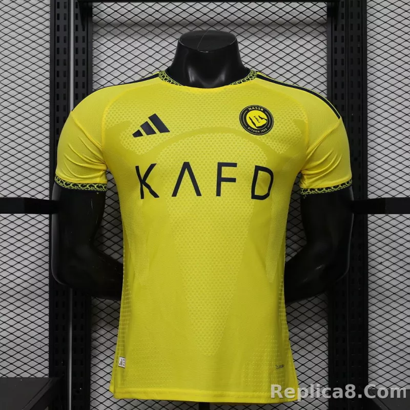26-27 Al-Nassr Victory Home Soccer Jersey Player Version with Sponsor