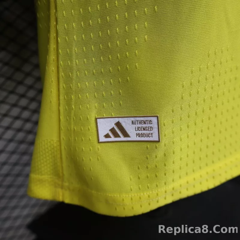 26-27 Al-Nassr Victory Home Soccer Jersey Player Version with Sponsor - detail