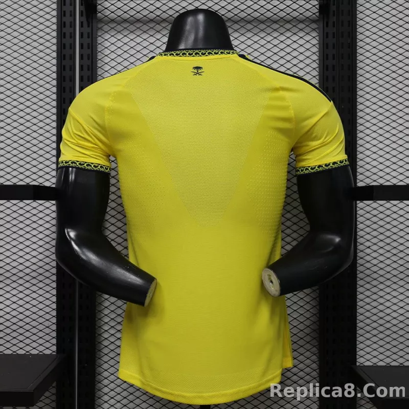 26-27 Al-Nassr Victory Home Soccer Jersey Player Version with Sponsor - detail