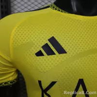 26-27 Al-Nassr Victory Home Soccer Jersey Player Version with Sponsor - view 8