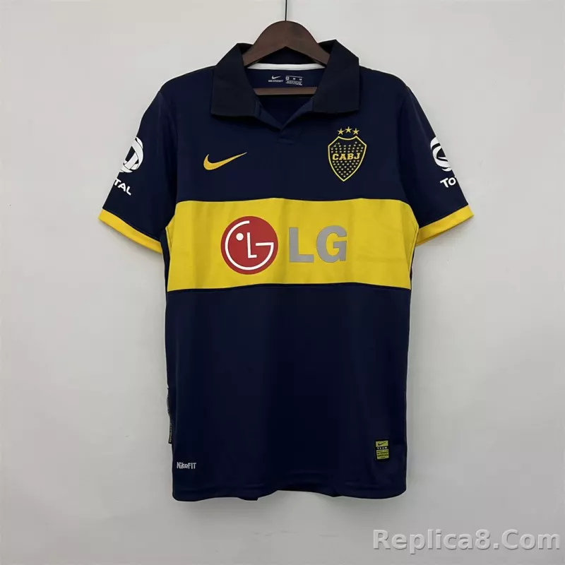 2009-2010 Boca Juniors  Home Retro Jersey