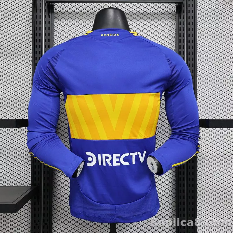 24-25 Boca Juniors  Home Jersey Long Sleeve Player Version - detail