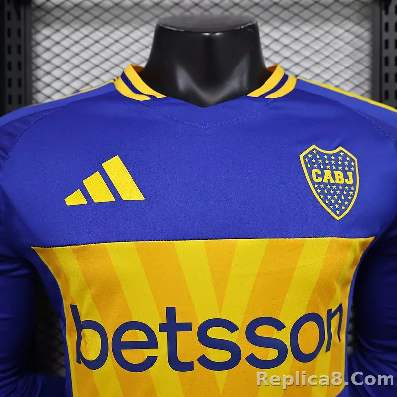 24-25 Boca Juniors  Home Jersey Long Sleeve Player Version - detail