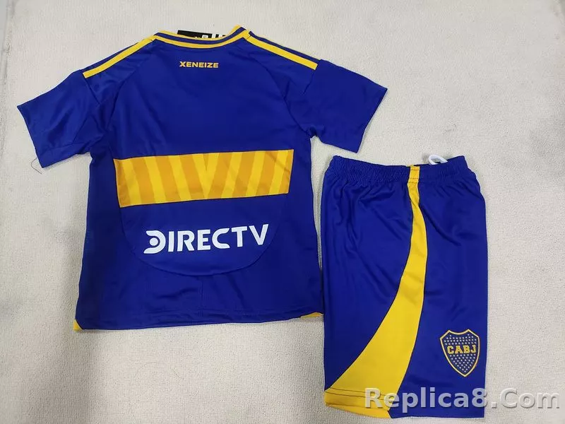 24-25 Boca Juniors  Home Kids Kit Jerseys+Shorts - detail