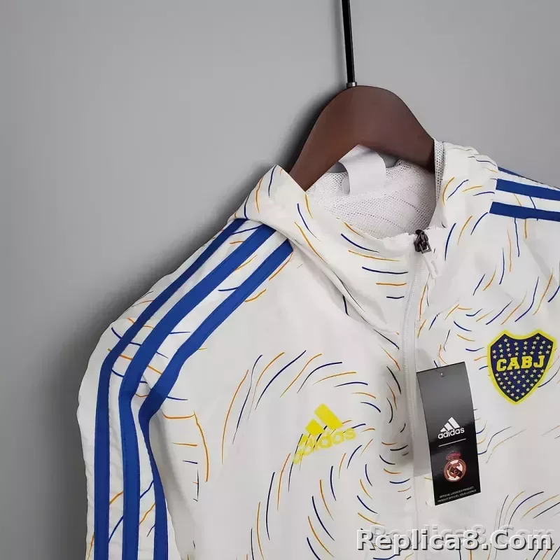 Windbreaker White Boca Juniors Jersey 1:1 Thai Quality - detail