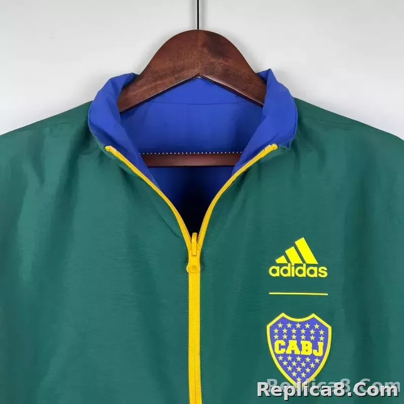 2023-2024 Boca Juniors Reversible Windbreaker（Blue-Green）Soccer Jersey 1:1 Thai Quality - detail