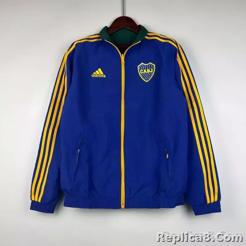 2023-2024 Boca Juniors Reversible Windbreaker（Blue-Green）Soccer Jersey 1:1 Thai Quality - detail