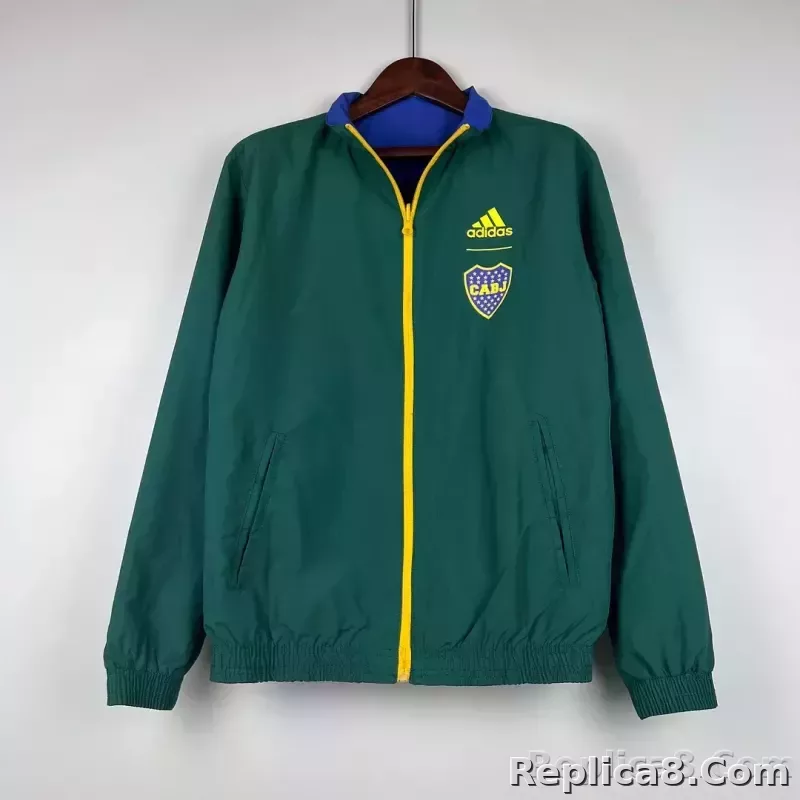 2023-2024 Boca Juniors Reversible Windbreaker（Blue-Green）Soccer Jersey 1:1 Thai Quality - detail