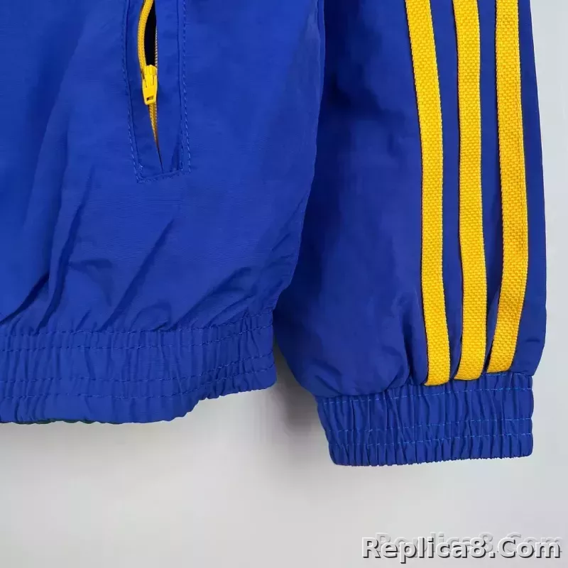 2023-2024 Boca Juniors Reversible Windbreaker（Blue-Green）Soccer Jersey 1:1 Thai Quality - detail