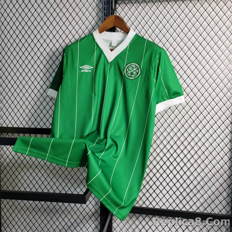 1984/86 Celtic Home Soccer Jersey Retro Version - detail