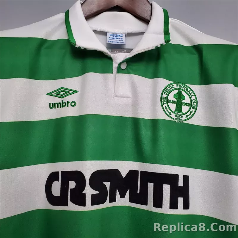 1987/88 Celtic Home Soccer Jersey Retro Version - detail