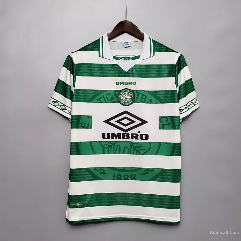 1998/99 Celtic Home Soccer Jersey Retro Version