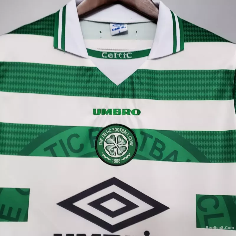 1998/99 Celtic Home Soccer Jersey Retro Version - detail