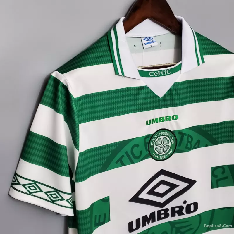 1998/99 Celtic Home Soccer Jersey Retro Version - detail