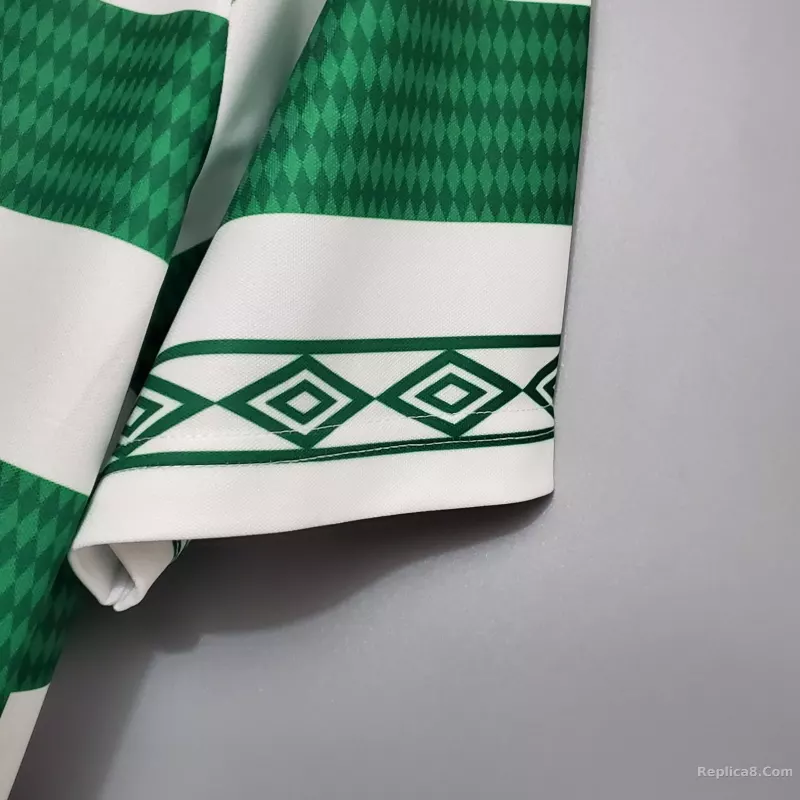 1998/99 Celtic Home Soccer Jersey Retro Version - detail