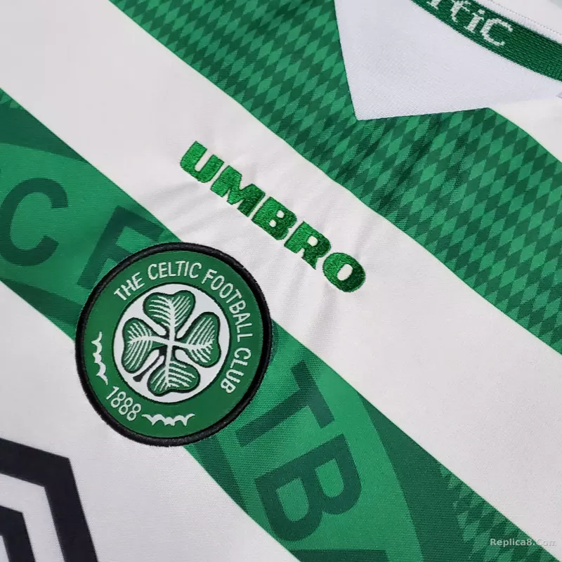 1998/99 Celtic Home Soccer Jersey Retro Version - detail