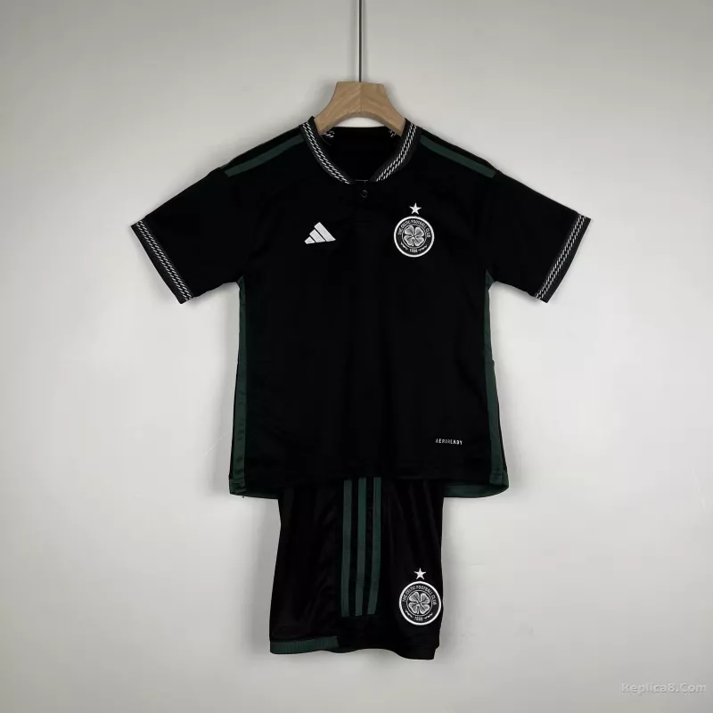 23-24 Celtic Away Soccer  Kids Kit Jersey+Shorts