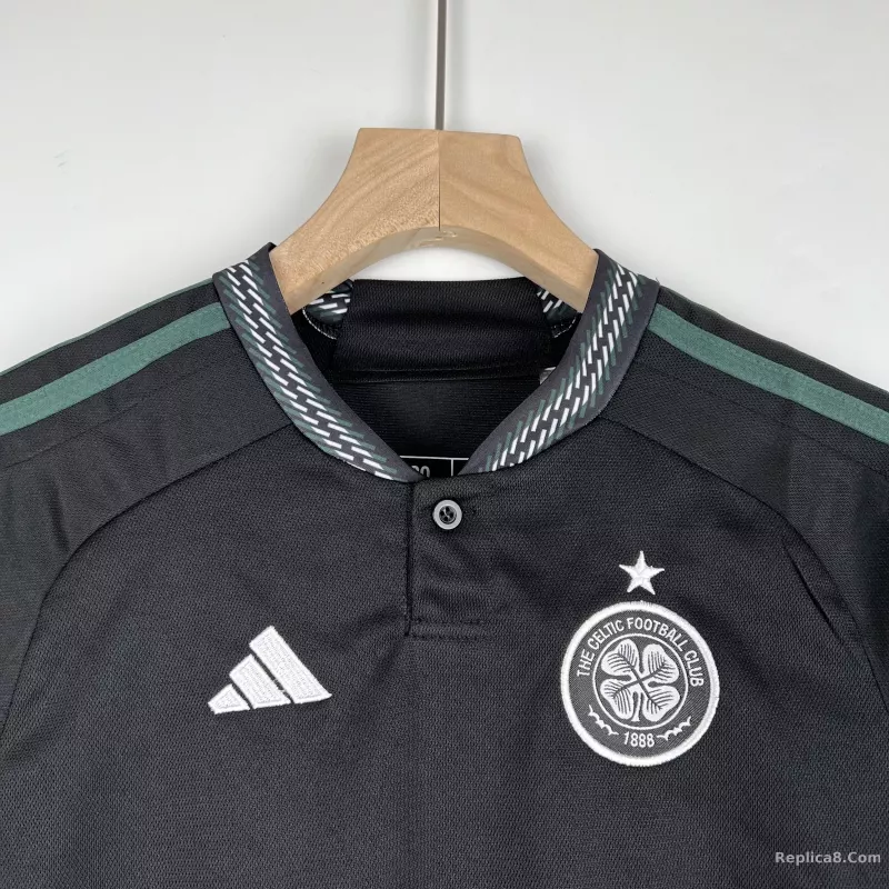 23-24 Celtic Away Soccer  Kids Kit Jersey+Shorts - detail