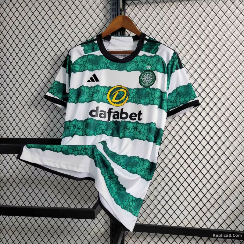 23-24 Celtic Home Soccer Kit Jersey+Shorts - detail