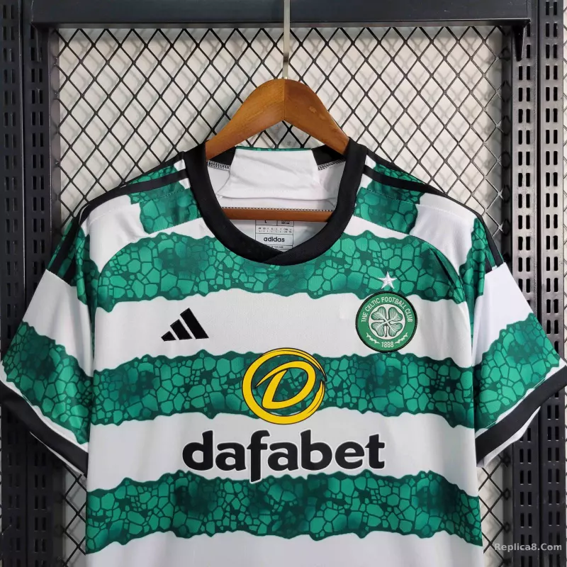 23-24 Celtic Home Soccer Kit Jersey+Shorts - detail