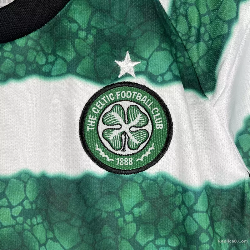 23-24 Celtic Home Soccer Jersey Kids Kit Jersey+Short - detail