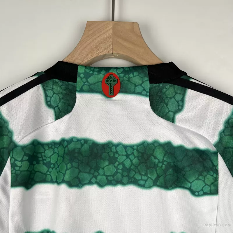 23-24 Celtic Home Soccer Jersey Kids Kit Jersey+Short - detail