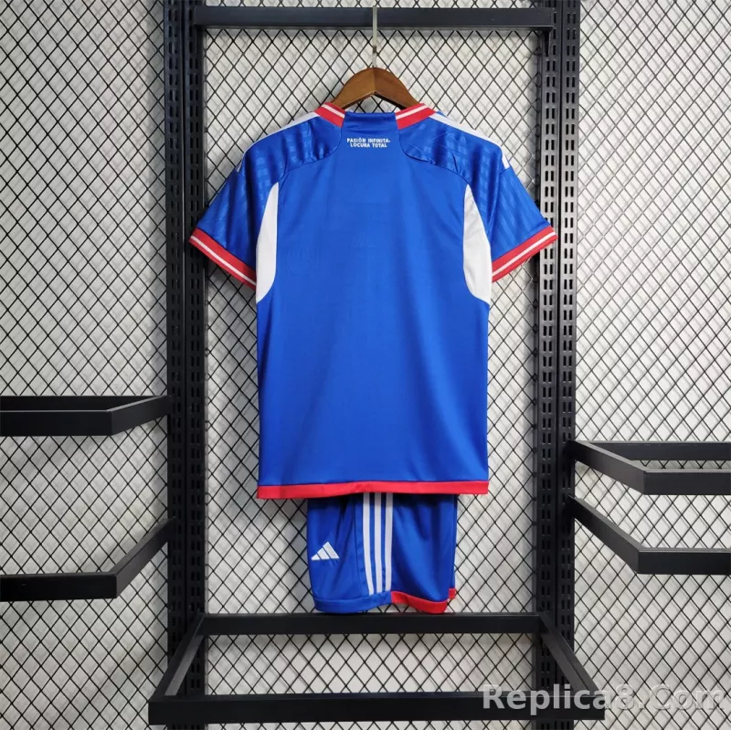 2023-24 Club Universidad de Chile Home Kids Kit Jersey+Shorts - detail