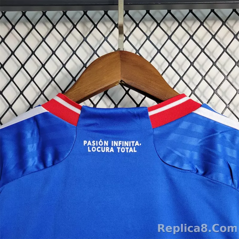 2023-24 Club Universidad de Chile Home Kids Kit Jersey+Shorts - detail