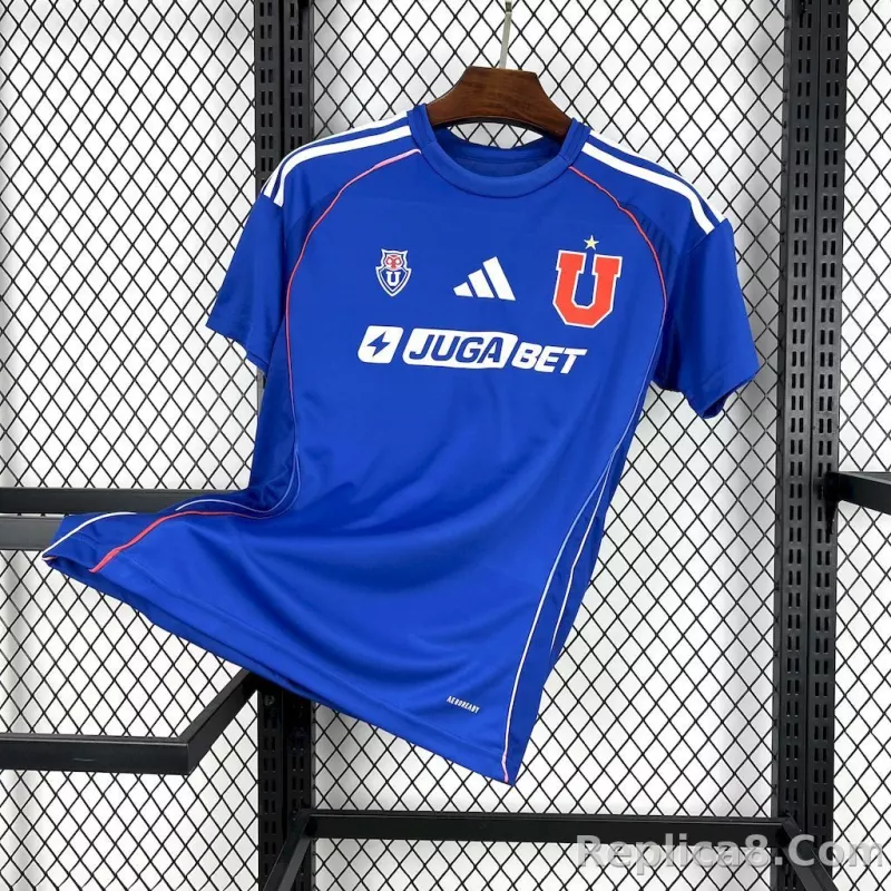 2025-26 Club Universidad de Chile Home Soccer Jersey