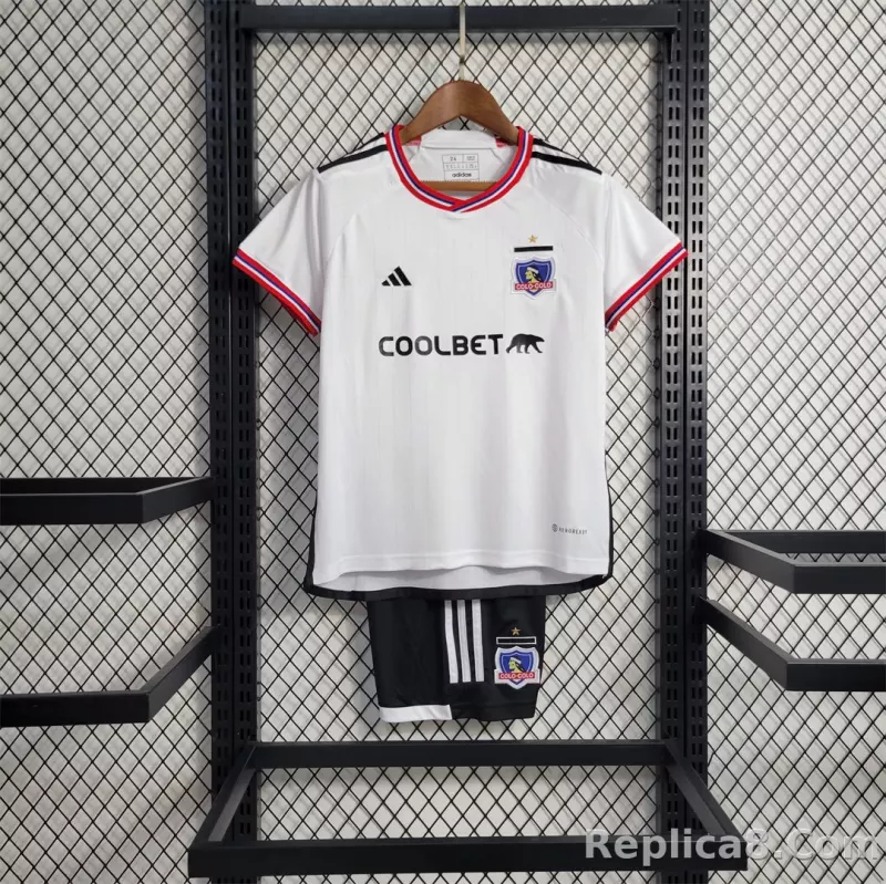 2023-24 Colo Colo Home Kids Kit Jersey+Shorts
