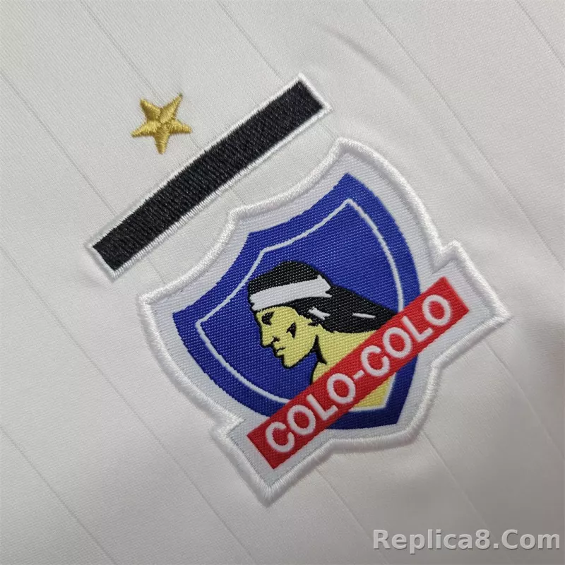 2023-24 Colo Colo Home Kids Kit Jersey+Shorts - detail