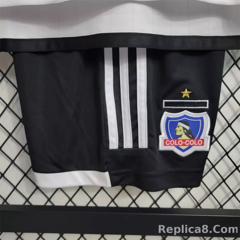 2023-24 Colo Colo Home Kids Kit Jersey+Shorts - detail