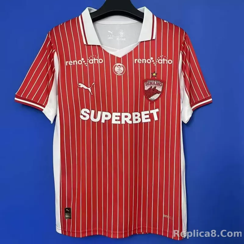 25-26 FC Dinamo București Home Soccer Jersey