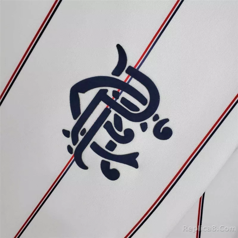 1982/83 Glasgow Rangers Away Soccer Retro Jersey - detail