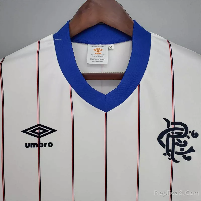 1982/83 Glasgow Rangers Away Soccer Retro Jersey - detail
