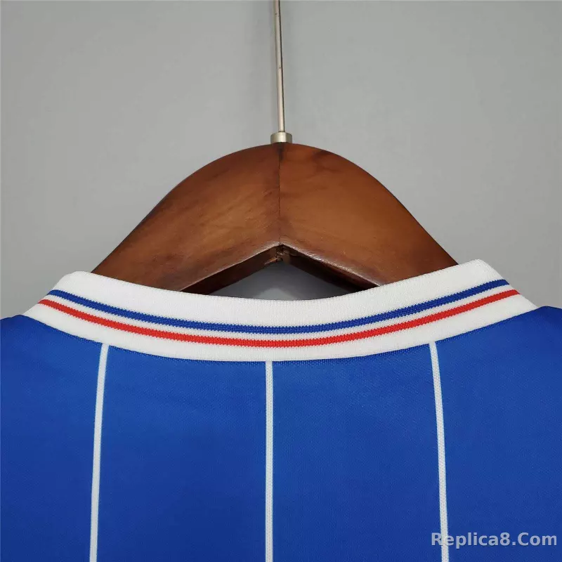 1982/83 Glasgow Rangers Home Soccer Retro Jersey - detail
