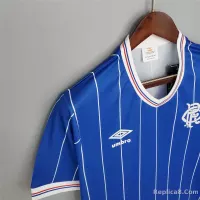 1982/83 Glasgow Rangers Home Soccer Retro Jersey - view 8