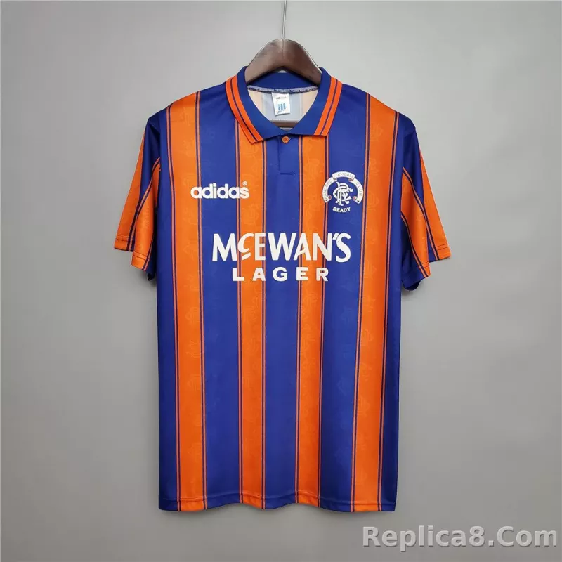 1993-94 Glasgow Rangers Away Soccer Retro Jersey
