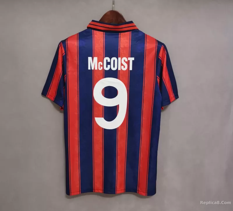1993-94 Glasgow Rangers Away Soccer Retro Jersey - detail