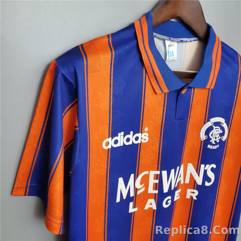 1993-94 Glasgow Rangers Away Soccer Retro Jersey - detail