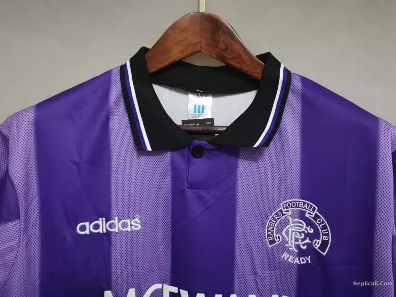 1994-95 Glasgow Rangers Away Soccer Retro Jersey - detail