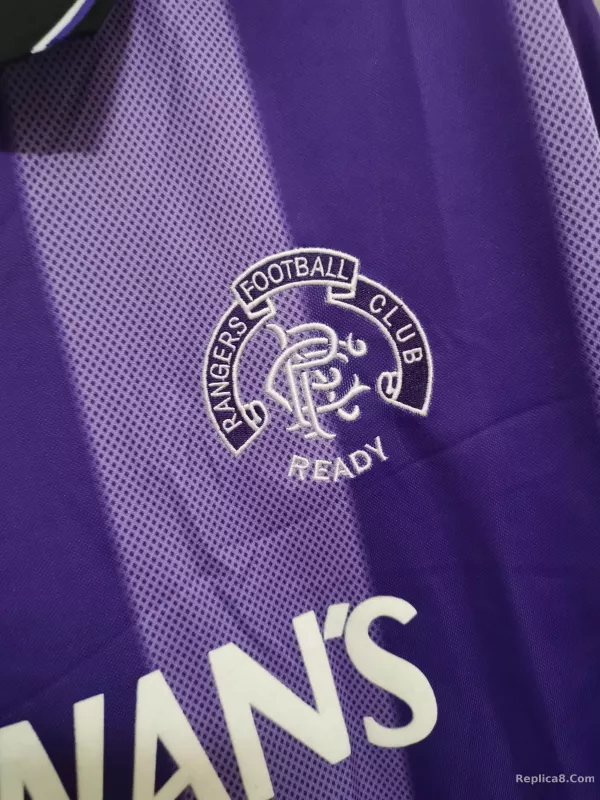 1994-95 Glasgow Rangers Away Soccer Retro Jersey - detail